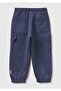 Boy's Dark Gray Logo Detailed Drawstring Pocket Regular Fit Sweatpants - 2