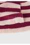 Boy's Ecru-Lilac Logo Label Color Block Scarf - 3
