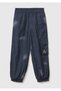 Boy's beige-dark pink Printed pocketed elastic waist jersey jogger pants