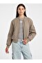 Jeans Women's Wool Blend Bomber Jacket