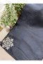 Mineleşarp Black Color Monogram Jacquard Shawl New Year Product - 4