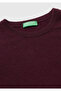 Men's plum 100% merino crew neck sweater - 7