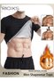 Men's Round Neck Shapewear Tops Stretch Slimming Muscle Wear Athletic Body Shaper Shirt