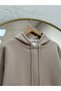 Cady Hooded Kangaroo Pocket Sweatshirt-Ci3577 Stone - 3