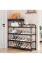 Freestanding Shoe Organizer with Storage Box (Black) - 2