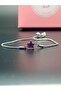 Sparkling White Zircon Stone Star Bracelet |   Pink and Purple Adjustable Shuttle Lock Bracelet - 3
