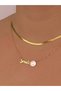 Smile Emoji Italian Chain Combination Necklace Set Steel Smile Non-Tarnish Gift Friend Necklace - 5