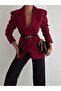 Velvet buttoned Blazer - 6