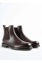 Men's brown genuine leather chelsea boots - magenda - 7