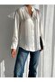 Satin Relaxed Shirt White - 7