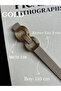 2-Piece Knack Interlocking Ring Patterned Women's Gold Buckle Belt Coat Belt Dress Belt Trouser Belt - 4