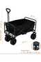 woodandgas outdoors Folding Trolley Cart Wagon, 150L, Black - 2