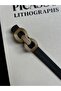 2-Piece Knack Interlocking Ring Patterned Women's Gold Buckle Belt Coat Belt Dress Belt Trouser Belt - 3