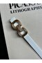 2-Piece Knack Interlocking Ring Patterned Women's Gold Buckle Belt Coat Belt Dress Belt Trouser Belt - 2