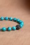 Certified Turquoise (Turquoise)-Hematite Natural Stone Zircon Apparatus Bracelet Odt044 - 5