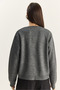 Women's Anthracite Pearl Bow Accessory V-Neck Knitwear Cardigan Th251070 60283885 - 7