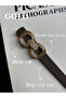 Knack Interlocking Ring Patterned Women's Gold Buckle Belt Coat Belt Dress Belt Trouser Belt - 4