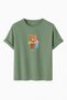 "Love Is Colorful" Colorful Teddy Bear Printed Oversized Regular Fit Unisex T-Shirt