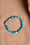 Certified Turquoise Natural Stone Natural Cut Silver Bracelet with Silver Apparatus Odt046 - 5