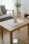 🆕   Lace Embroidery Look Pvc Runner Coffee Table Cabinet Cover/ Size: 40 cm X 83 cm - Oval - 3