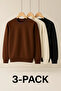 Men's Casual Trend Oversized Loose 3-Piece Sweater