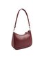Burgundy - Burgundy Plain Women's Shoulder Bag Sp1259 - 4