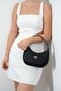 Black - Women's Shoulder Bag with Black Logo Sp1194 - 3