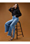 Mid Rise Blue Denim Jeans - 6