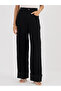 Black Mid-Rise Wide Leg Jeans