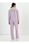 Lilac Fleece Oversized Hoodie - 3