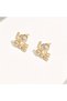 Gold Love Zircon Women's Steel Earrings Kp28 - 4