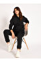 Women Black Fleece Joggers - 5