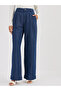 Blue Mid-Rise Wide Leg Jeans