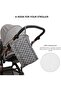 Portable Diaper Changing Mat, Changing Pad ,Foldable with Storage -Quatrefoil Pattern - Grey - 2