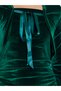 Green Velvet Look Midi Dress with Bolero - 4