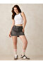 White Contrast Trim Ribbed Tank