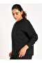 Black Piping Detail Terry Sweatshirt - 2