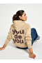 Beige Oversized Raglan Sleeve Graphic Hoodie - 7