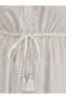 White Schiffli Hem Maxi Shirt Dress - 7