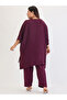 Plus Size Asymmetric Top and Trousers Co-ords - 3