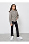Girls Brown Checked Shirt with Pockets - 2