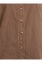 Brown Long Sleeve Acid Wash Shirt - 3