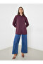 Burgundy Longline Shirt with Half Placket - 2
