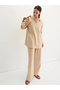 Beige Cotton Linen Button Detail Tunic - 5