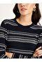 Striped Straight Fit Knitted Midi Dress - 2