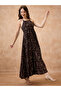 Paisley Print Halter Neck Maxi Fusion Dress - 2