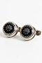 8 cm Hand Made Black Satin Tie Handkerchief & Cufflink & Tie Clip Gift Set Hset:113 - 5