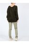 Cardigan oversize, verde - 2