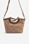 Mink - Mink Suede Women's Handbag Sp1189 - 5
