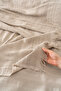 Arya Mink Embroidered Double 100% Cotton Duvet Cover Pique Set - 7 Piece Dowry Set - 7